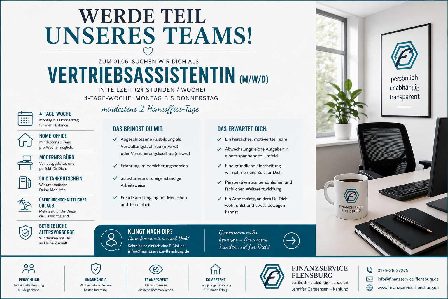 Werde Teil unseres Teams - Vertriebsassistentin (m/w/d)